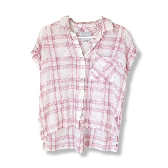 Rails Tops - RAILS Whitney Plaid Shirt In White Rose size XS